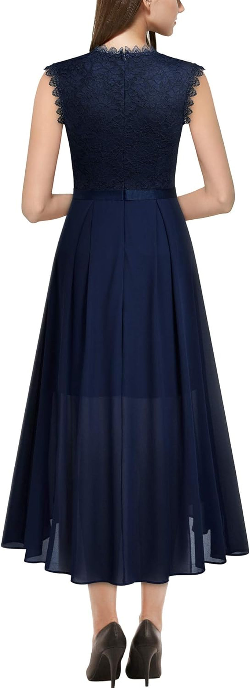 Women'S Formal Retro Lace Style Bridesmaid Maxi Dress